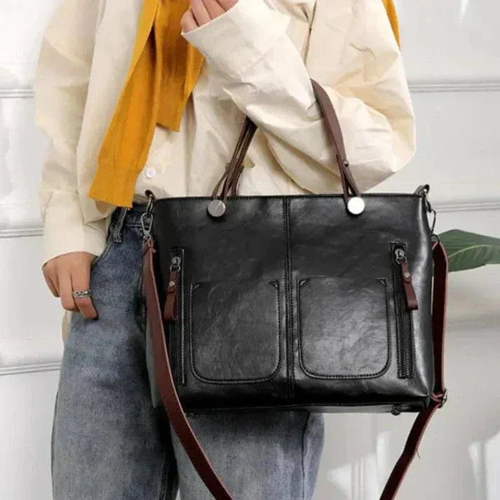 Stilna Vintage Usnjena Torba