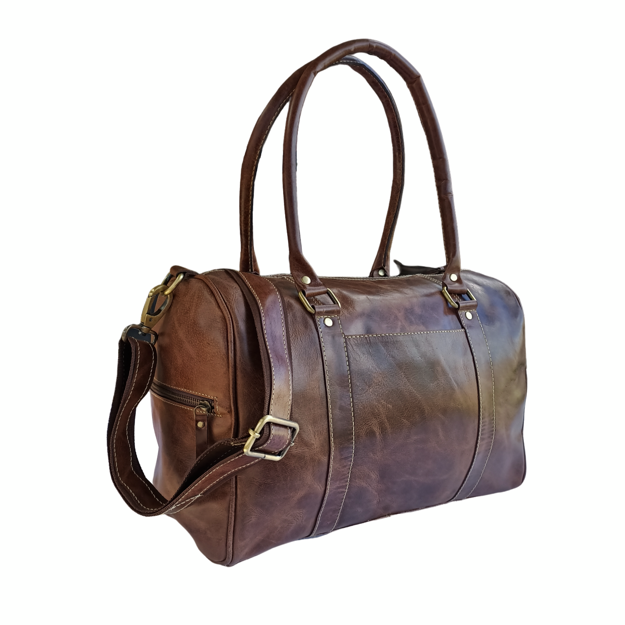 Hullu Hobuse Usnjena Mini Duffel Torba