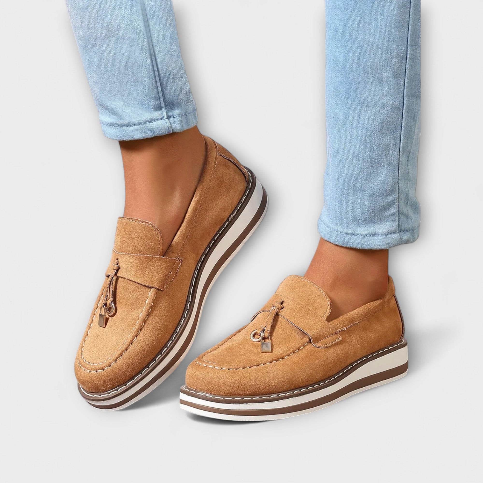 Halo – Casual Loafers z Okroglo Nosom
