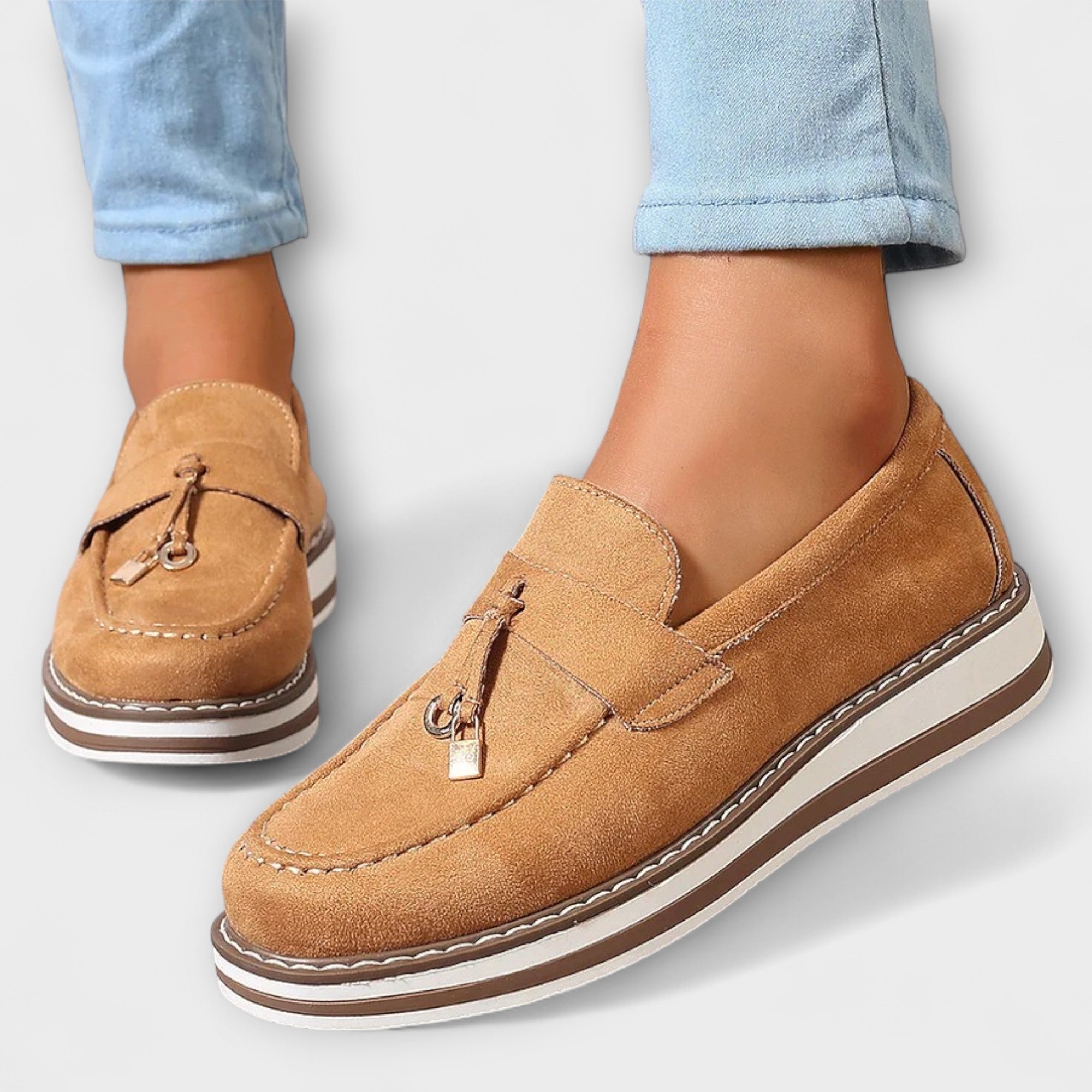 Halo – Casual Loafers z Okroglo Nosom