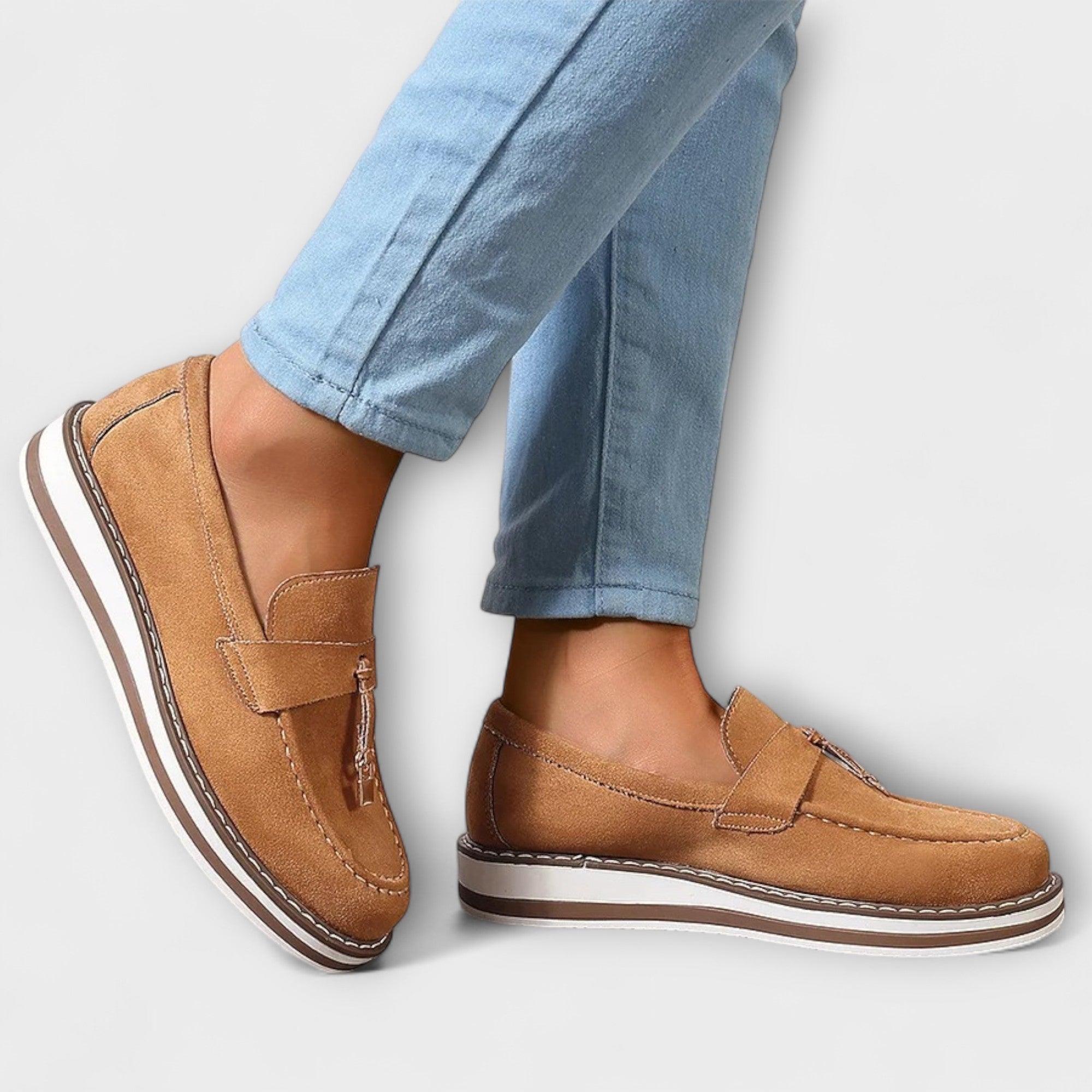 Halo – Casual Loafers z Okroglo Nosom