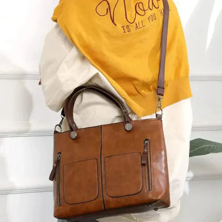 Stilna Vintage Usnjena Torba