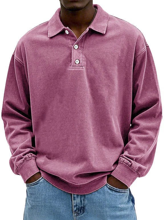 Matteo™ Moška polo majica z dolgimi rokavi