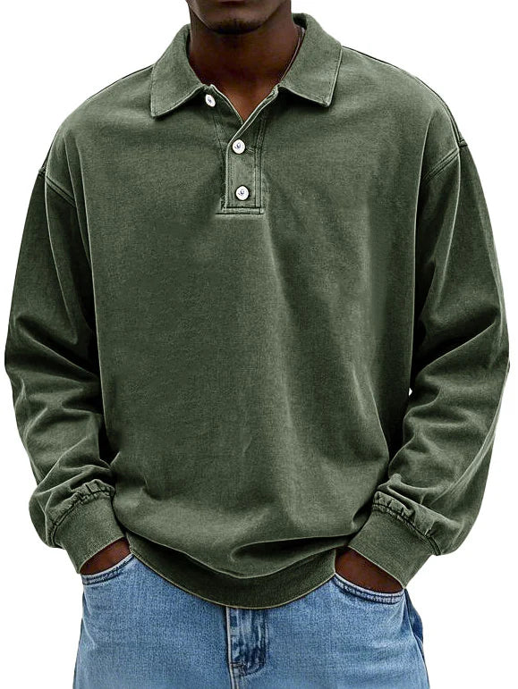 Matteo™ Moška polo majica z dolgimi rokavi
