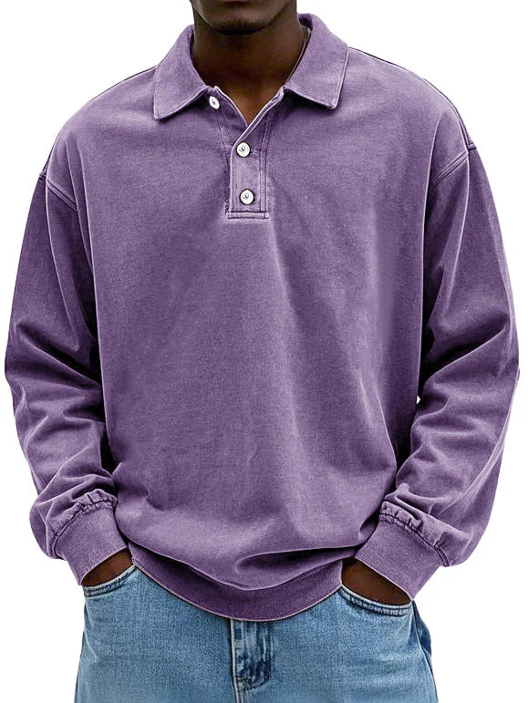 Matteo™ Moška polo majica z dolgimi rokavi