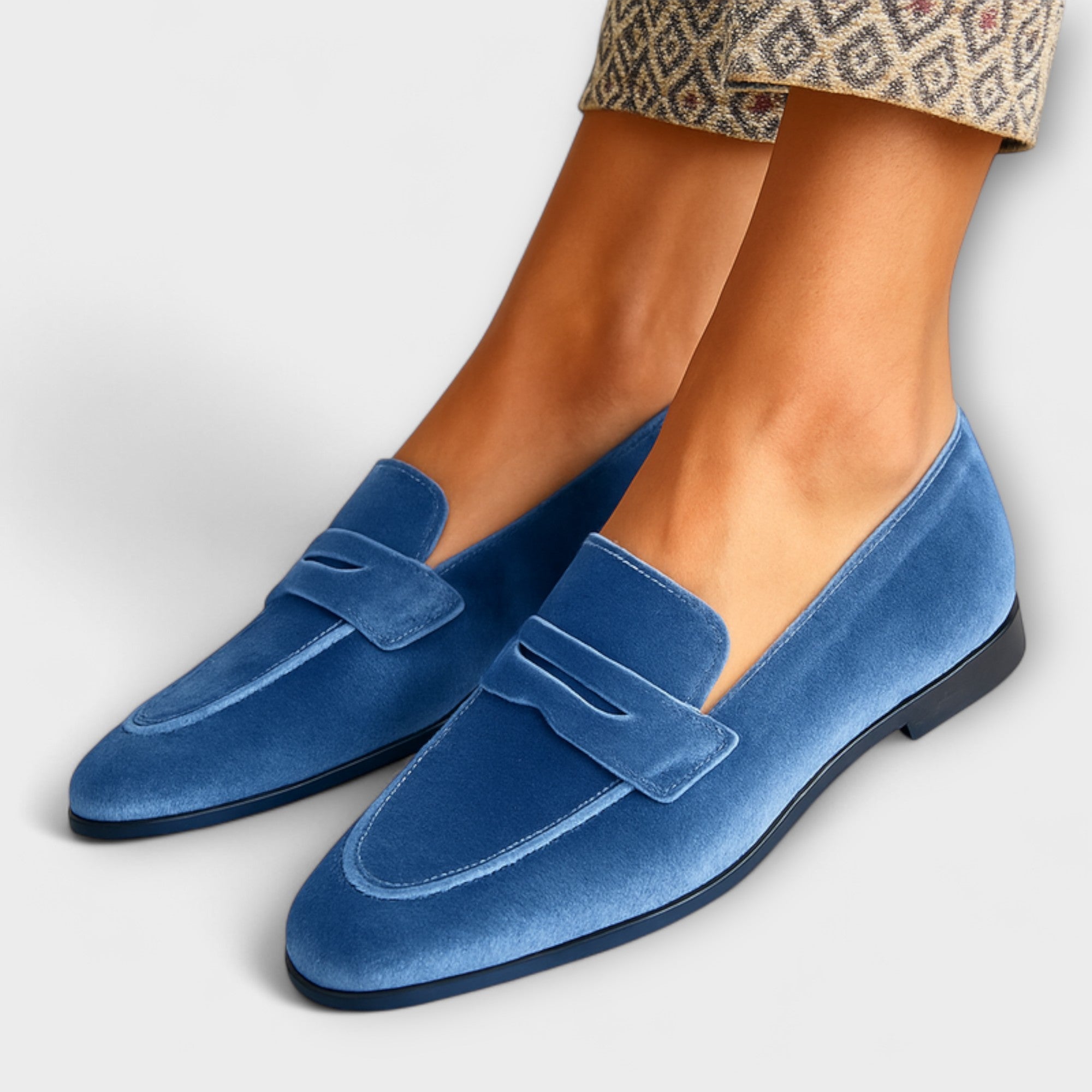 Louise - Mehki Velur Loafers