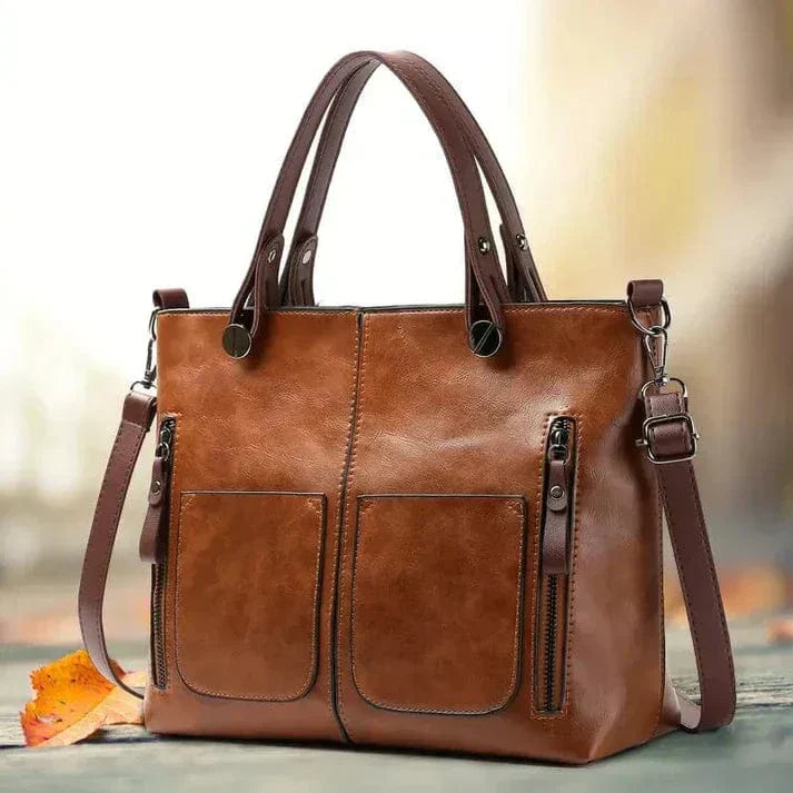 Stilna Vintage Usnjena Torba