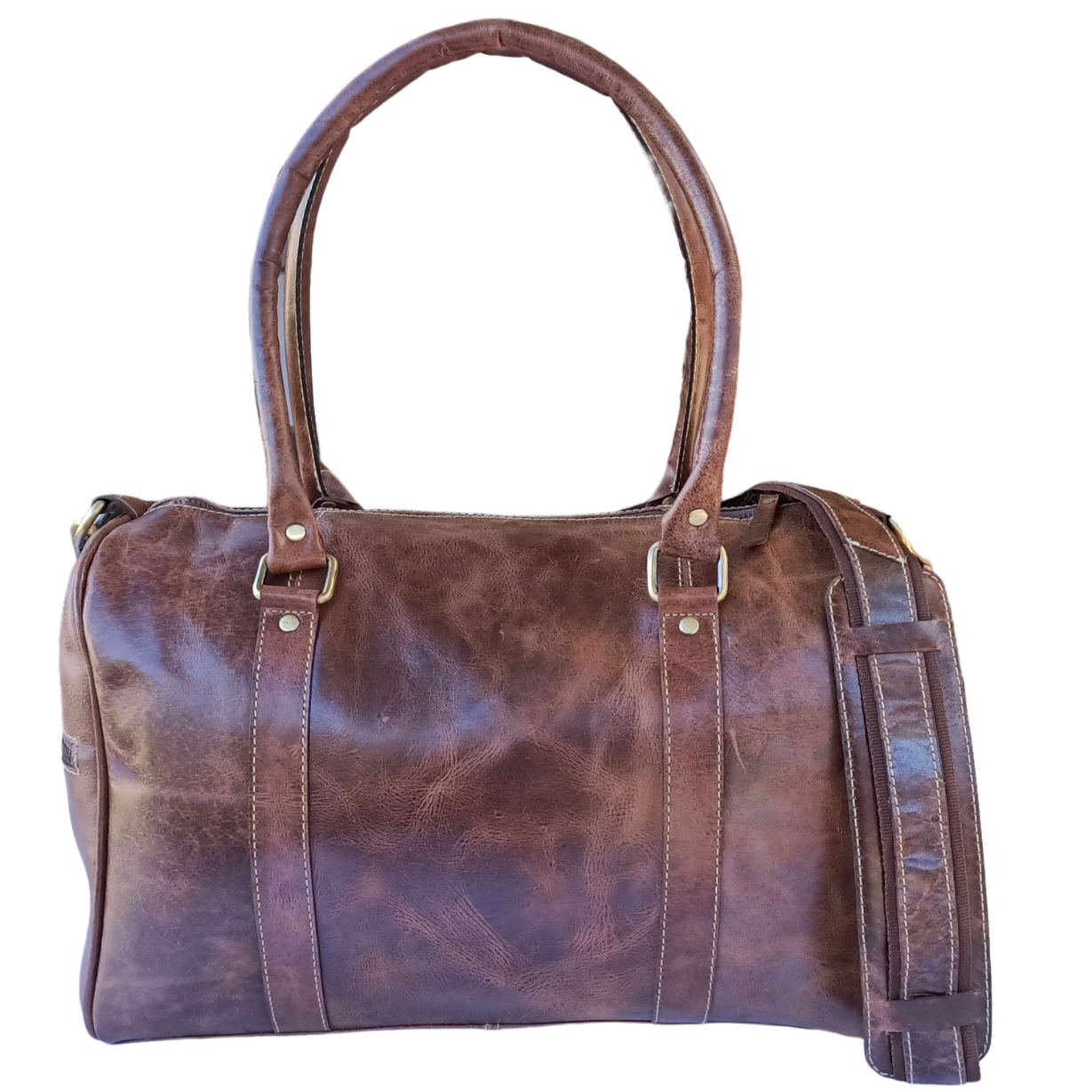 Hullu Hobuse Usnjena Mini Duffel Torba