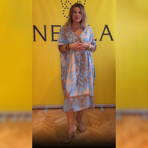 Nora™ - Elegantna cvetna obleka