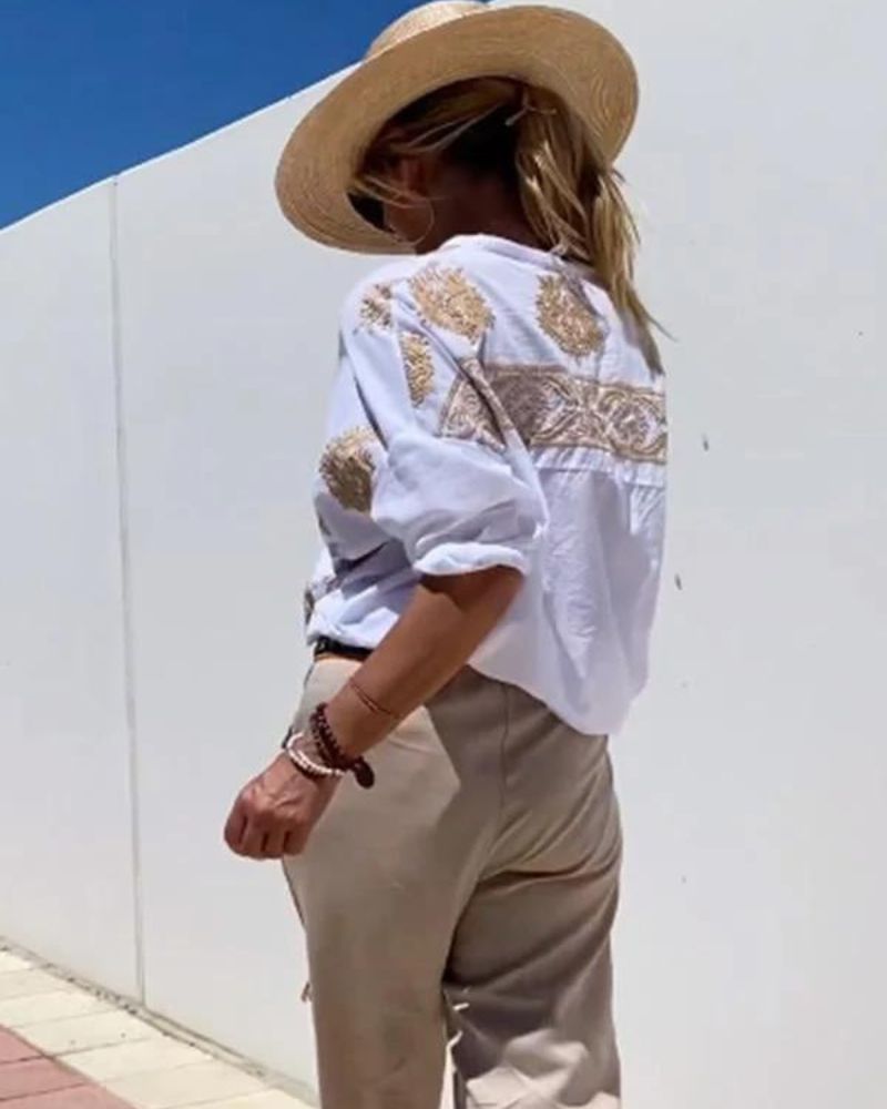 Lina – Bluzica z elegantnimi vezeninami