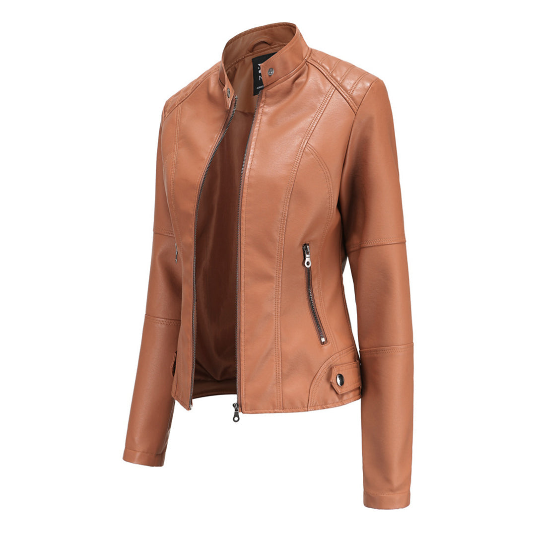 Milena™ - Eleganten usnjen jopič