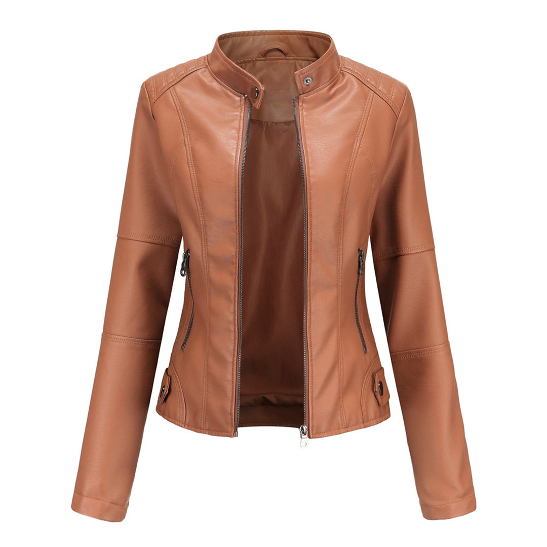 Milena™ - Eleganten usnjen jopič