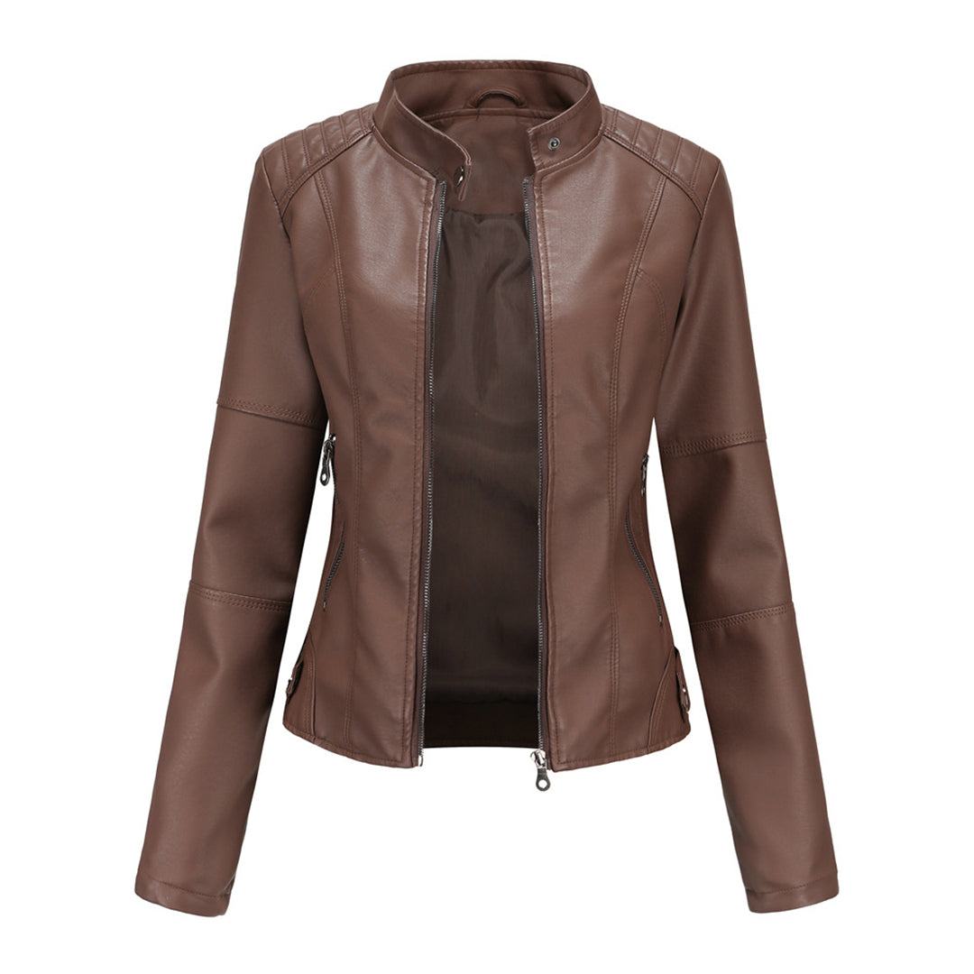 Milena™ - Eleganten usnjen jopič