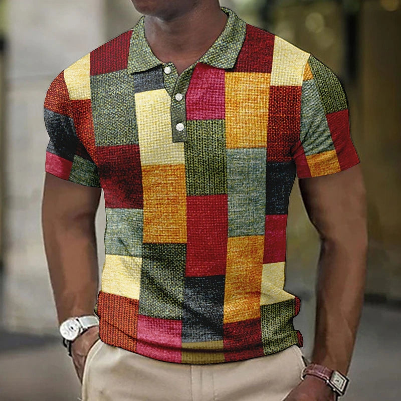 Raffaele™ MULTIKOLORNA POLO SRAZ IN MODERNIM STILOM