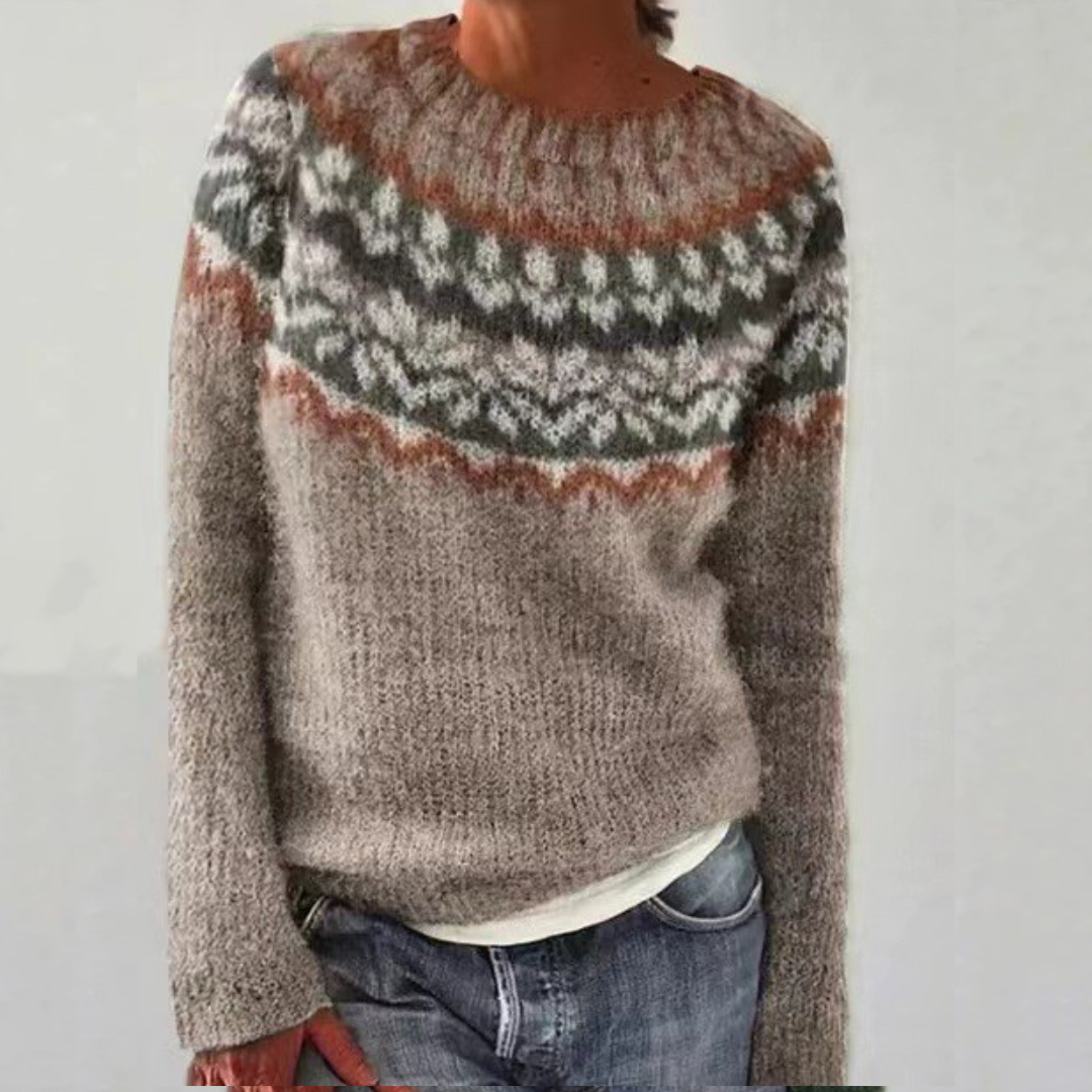 Chloe | Udobna Retro-Pulover