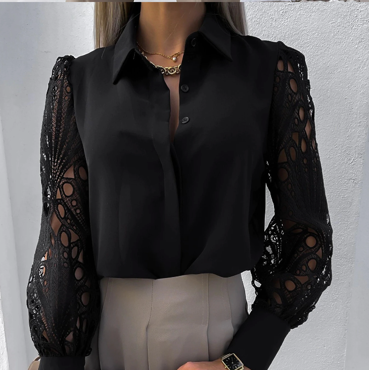 ENGELBERTA I MODERNA BLUZA S KRAGNO