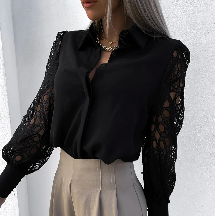 ENGELBERTA I MODERNA BLUZA S KRAGNO
