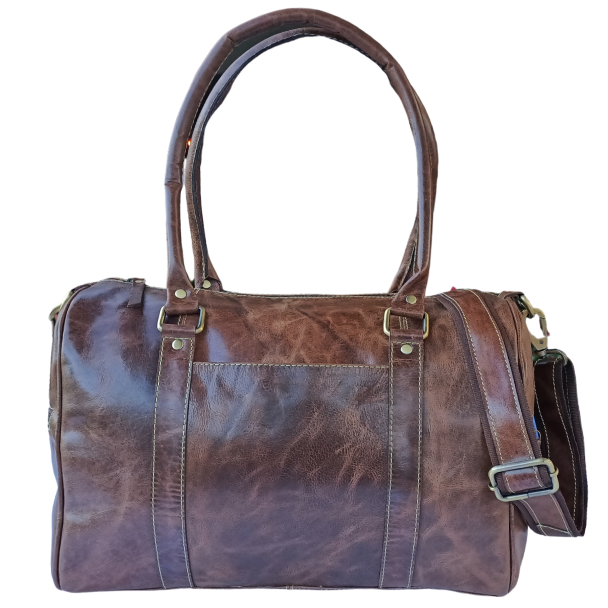 Hullu Hobuse Usnjena Mini Duffel Torba