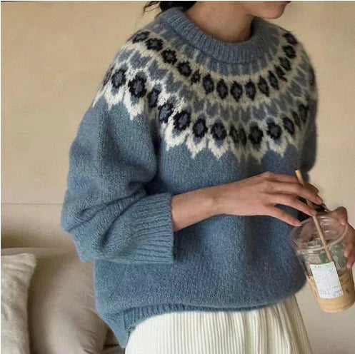 Sophie | Stilska Jacquard Pulover