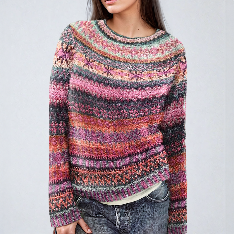 Anna | Eleganten Fair Isle vzorec