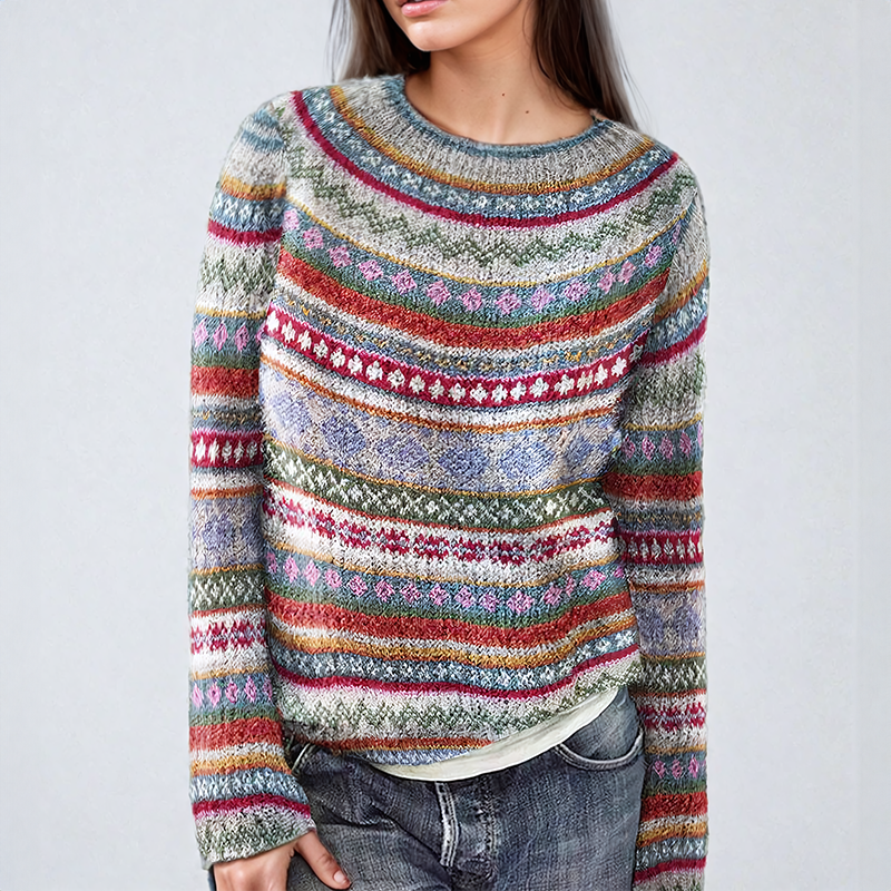 Anna | Eleganten Fair Isle vzorec