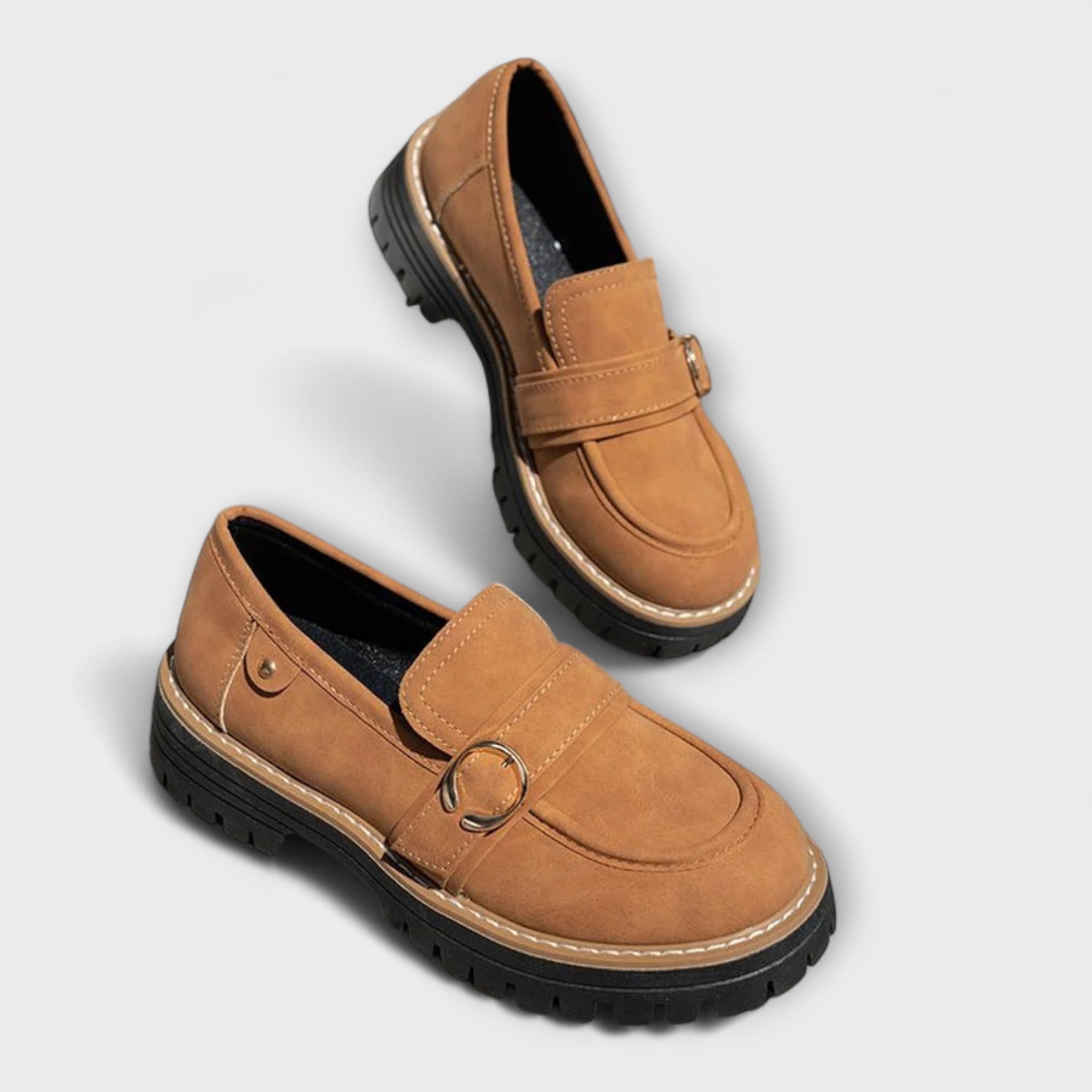 Lora – Casual Loafers z Okroglo Nosom