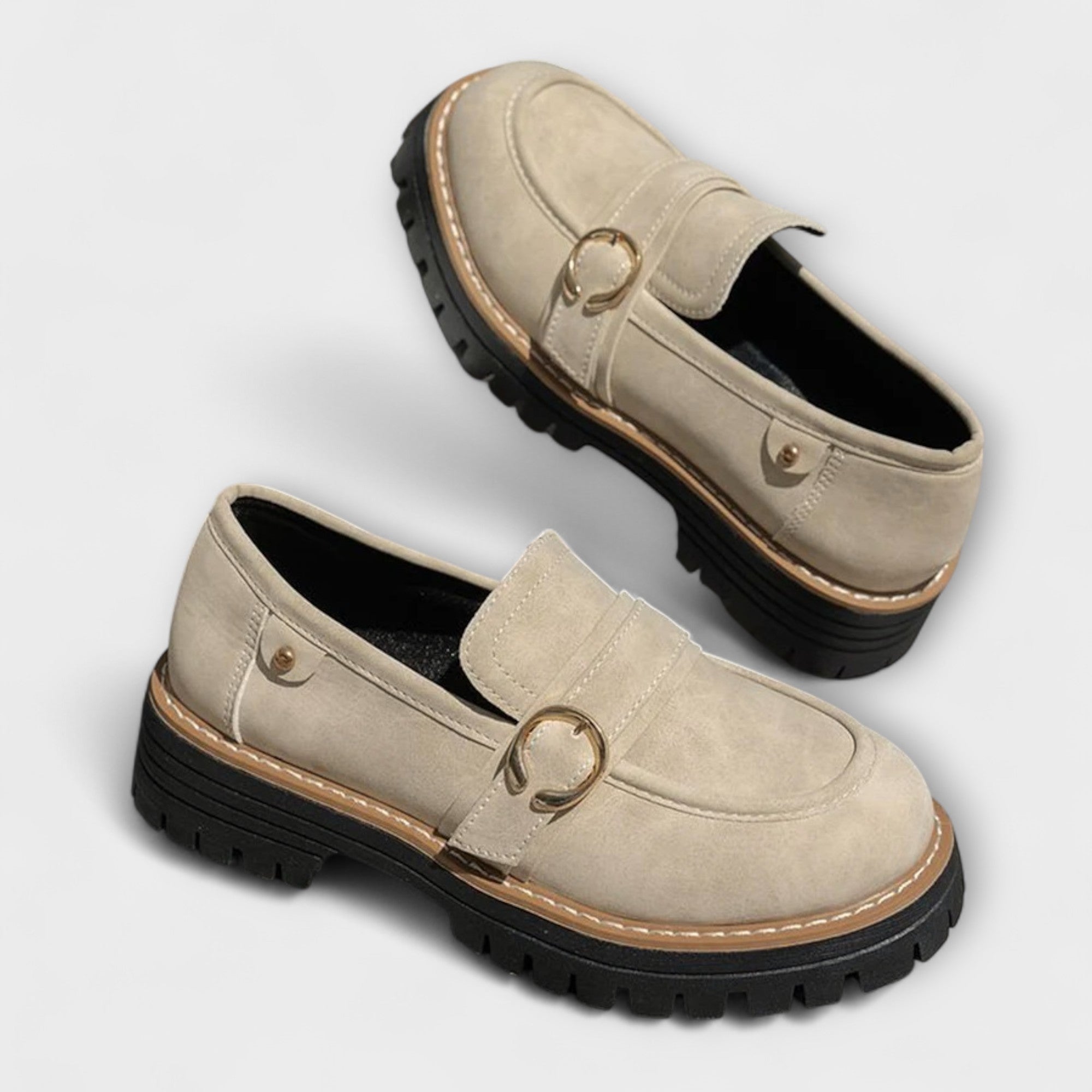 Lora – Casual Loafers z Okroglo Nosom