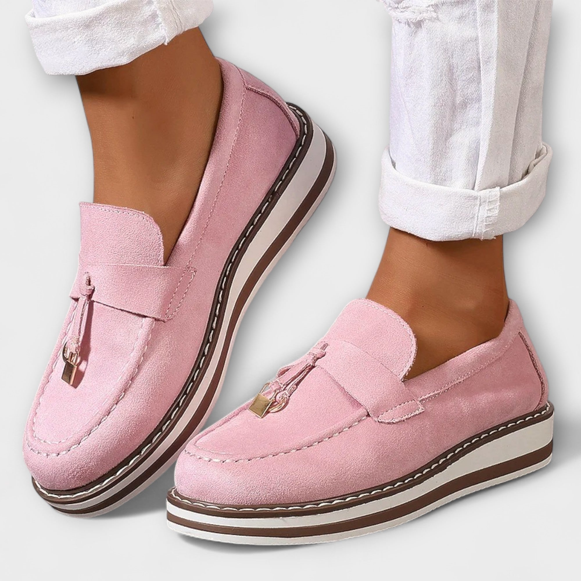 Halo – Casual Loafers z Okroglo Nosom