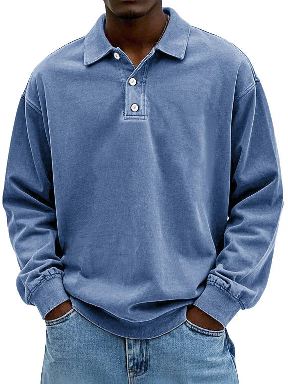 Matteo™ Moška polo majica z dolgimi rokavi