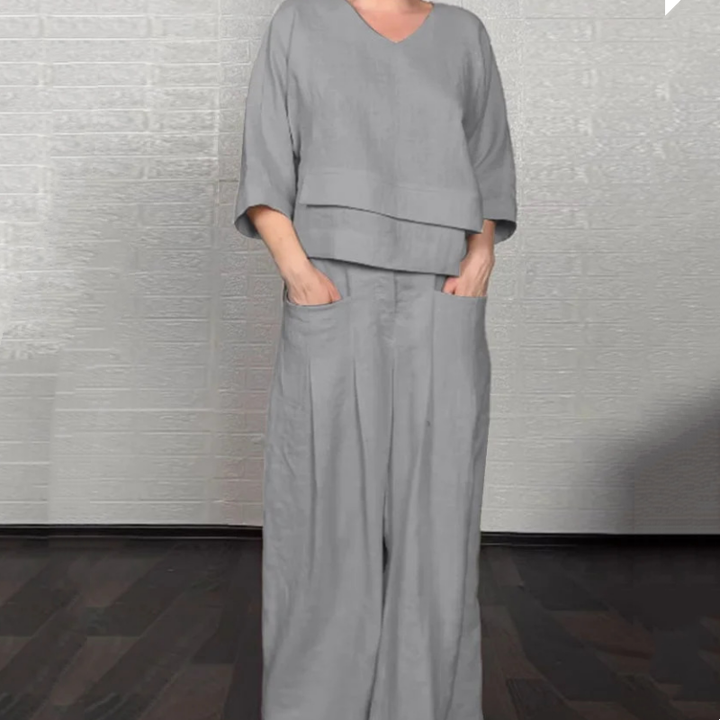 VALENTINA | Set 2 Kosa z Ohlapnim Krojem in Minimalističnim Slogom za Vsak Dan