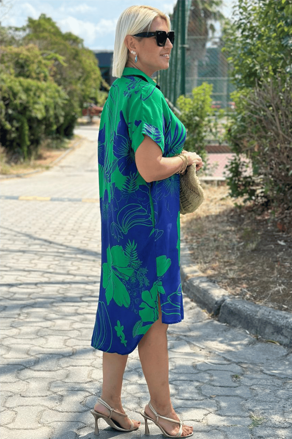 Naomi – Obleka z cvetličnim vzorcem
