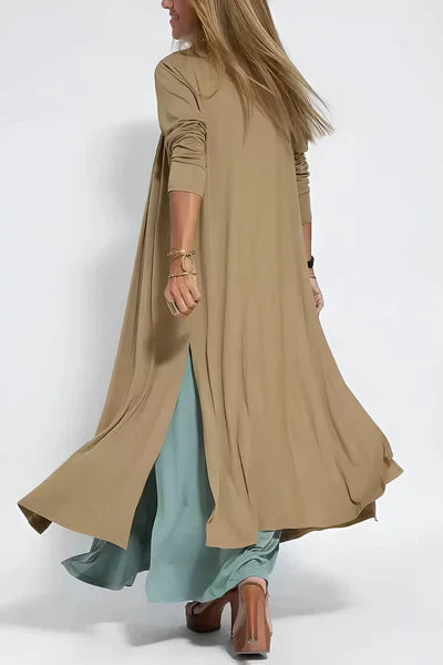 ELISE Set | Eleganten Dolg Oblek s Ujemajočim Kardiganom